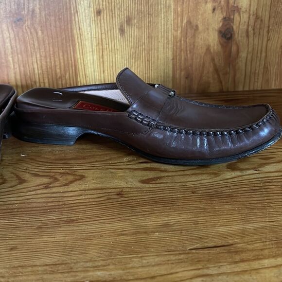 Cole Haan Brown Women’s Leather Slip on Loafers size 7.5 - Picture 3 of 8
